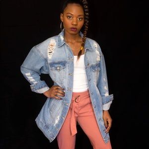 Distressed Denim Jacket